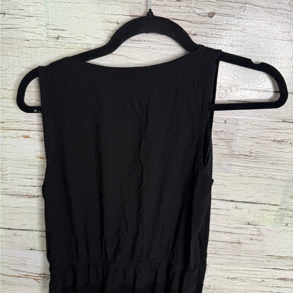 Splendid racer back ribbed cotton tank maxi dress black size medium - Picture 5 of 7